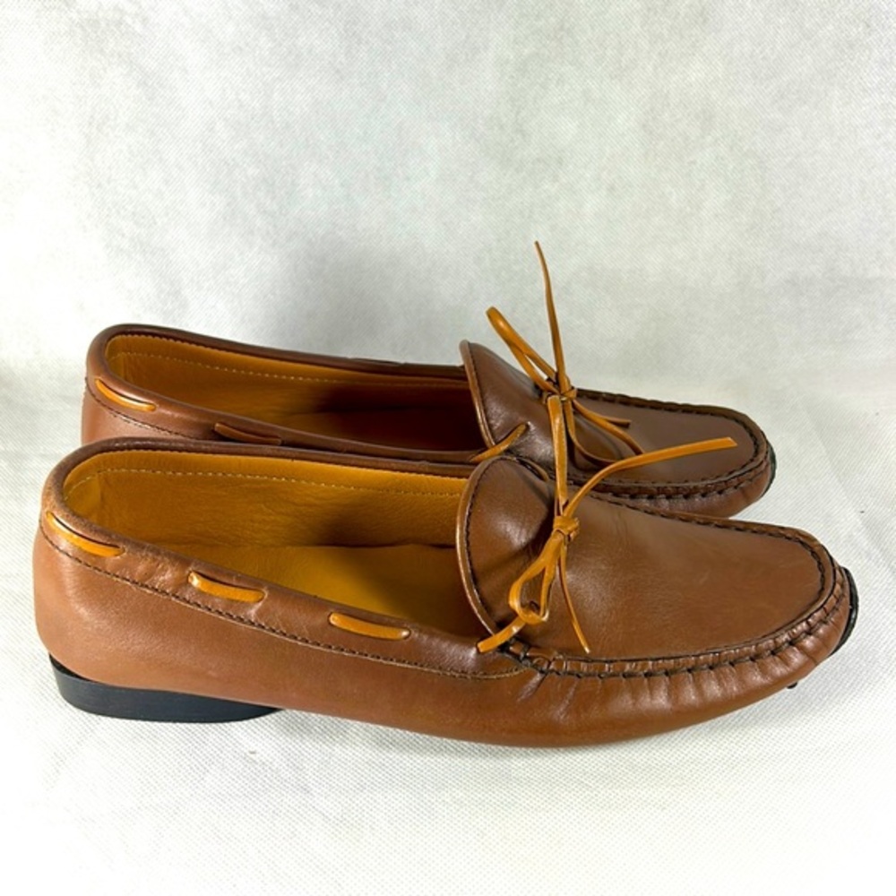 Sesto Meucci Tan Leather Driving Loafer